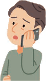連絡する患者さんのイラスト