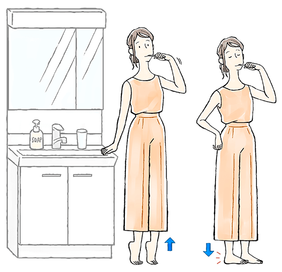 ストレッチする女性