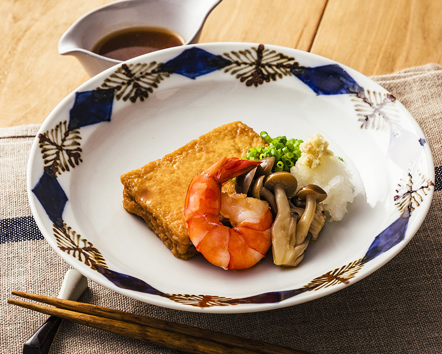 厚揚げの漬け焼き